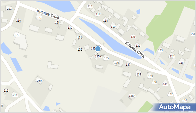 Kotowa Wola, Kotowa Wola, 135a, mapa Kotowa Wola