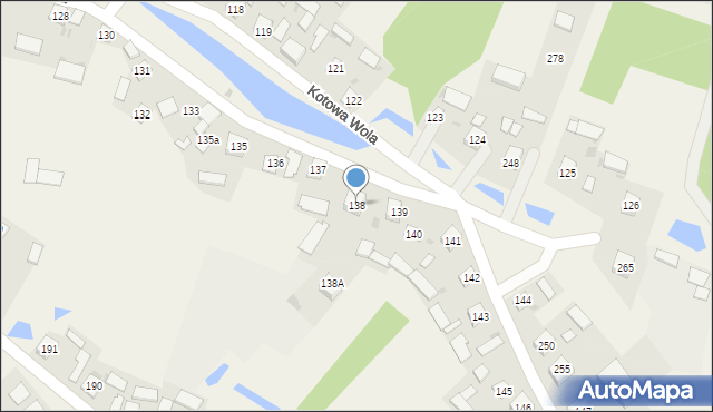 Kotowa Wola, Kotowa Wola, 138, mapa Kotowa Wola