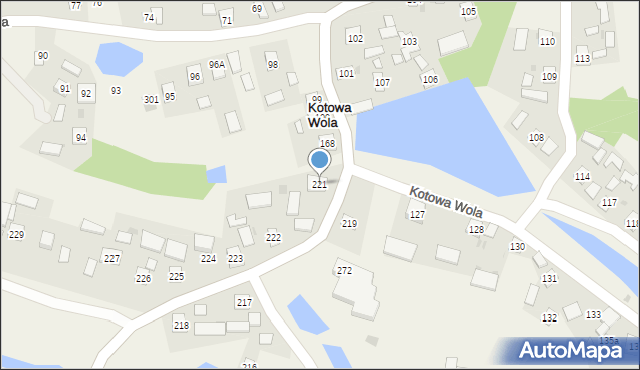 Kotowa Wola, Kotowa Wola, 221, mapa Kotowa Wola