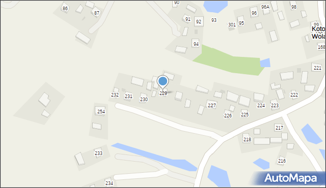 Kotowa Wola, Kotowa Wola, 229, mapa Kotowa Wola