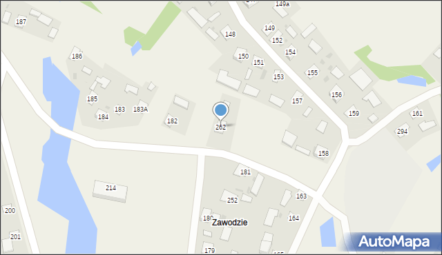 Kotowa Wola, Kotowa Wola, 262, mapa Kotowa Wola