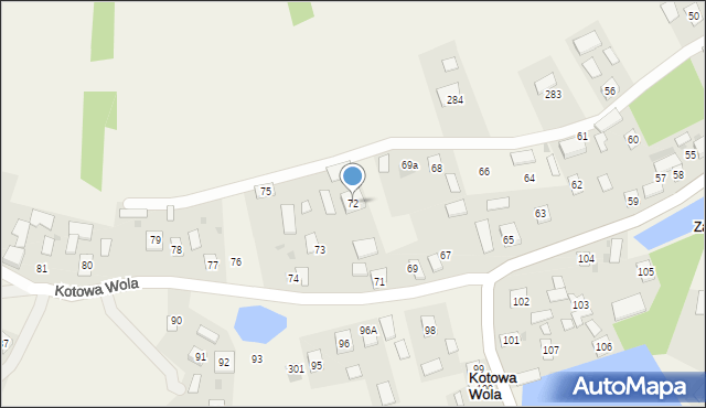 Kotowa Wola, Kotowa Wola, 72, mapa Kotowa Wola