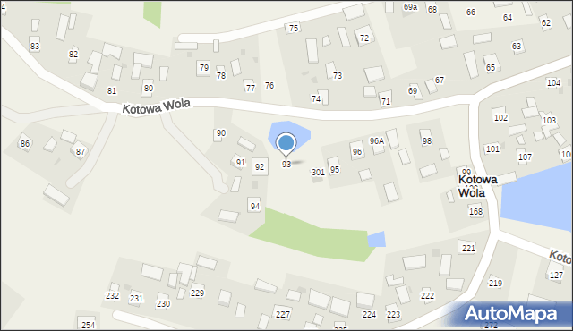 Kotowa Wola, Kotowa Wola, 93, mapa Kotowa Wola