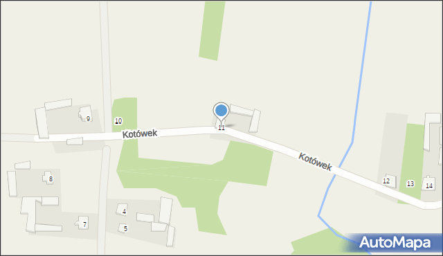 Kotówek, Kotówek, 11, mapa Kotówek