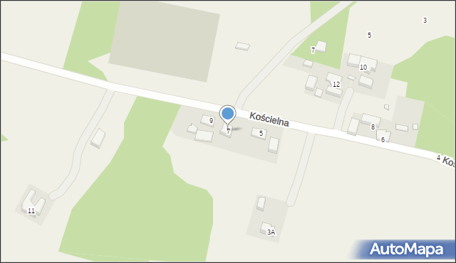 Kotowice, Kościelna, 7, mapa Kotowice
