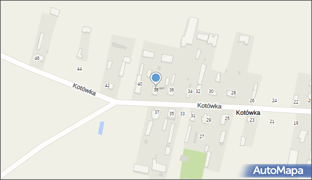 Kotówka, Kotówka, 38, mapa Kotówka