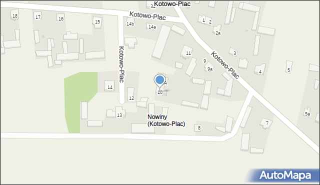 Kotowo-Plac, Kotowo-Plac, 10, mapa Kotowo-Plac