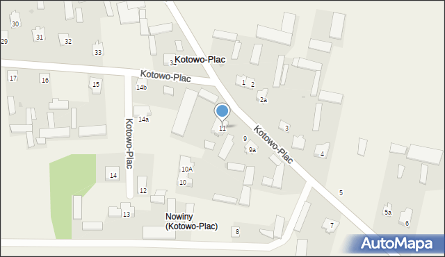 Kotowo-Plac, Kotowo-Plac, 11, mapa Kotowo-Plac