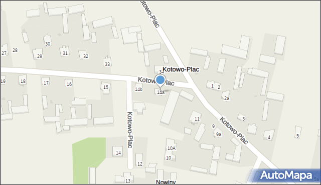 Kotowo-Plac, Kotowo-Plac, 14a, mapa Kotowo-Plac