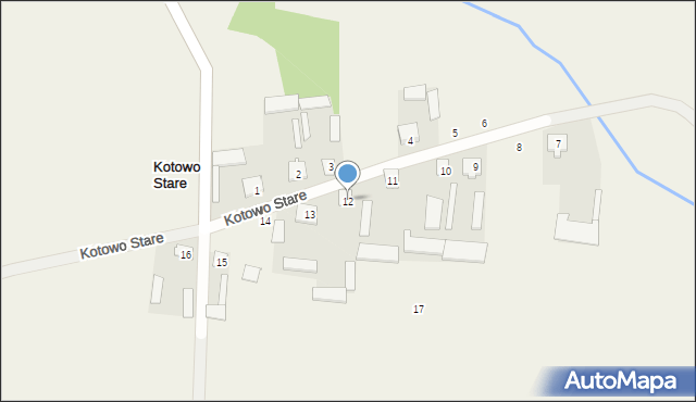 Kotowo Stare, Kotowo Stare, 12, mapa Kotowo Stare