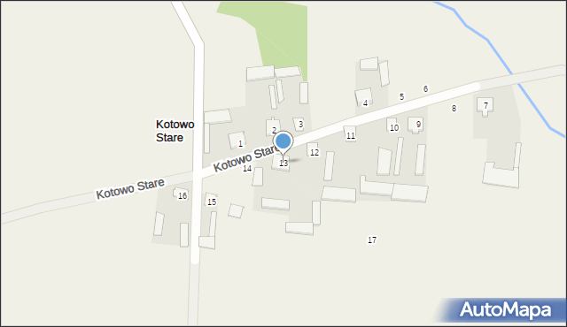 Kotowo Stare, Kotowo Stare, 13, mapa Kotowo Stare