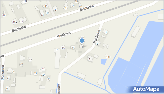 Kotuń, Kolejowa, 3, mapa Kotuń