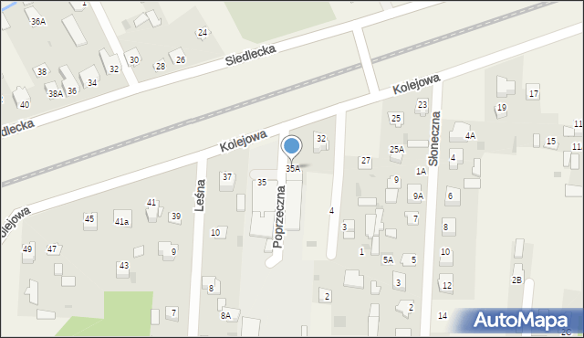 Kotuń, Kolejowa, 35A, mapa Kotuń