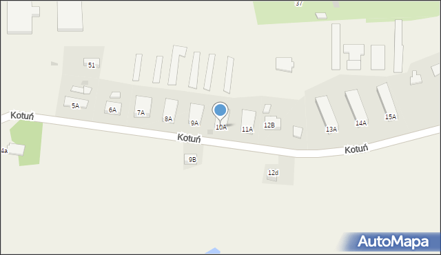 Kotuń, Kotuń, 10A, mapa Kotuń