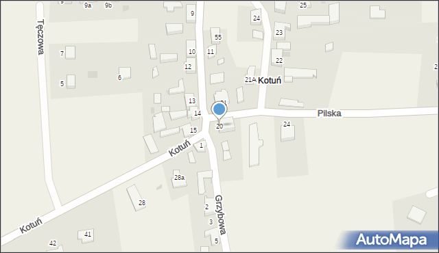 Kotuń, Kotuń, 20, mapa Kotuń