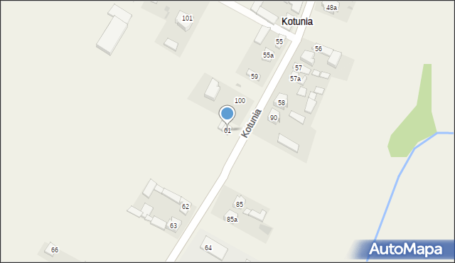 Kotunia, Kotunia, 61, mapa Kotunia