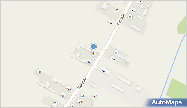 Kotunia, Kotunia, 62, mapa Kotunia