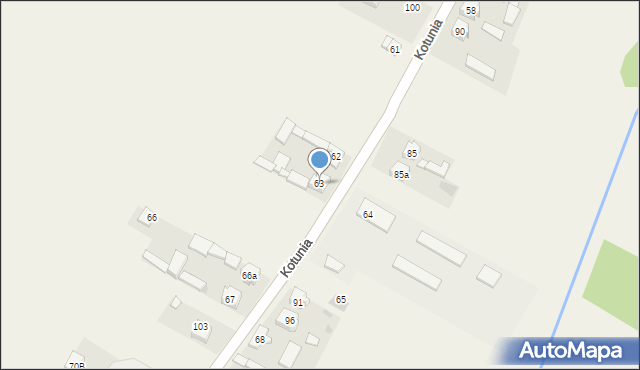 Kotunia, Kotunia, 63, mapa Kotunia