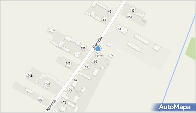 Kotunia, Kotunia, 91, mapa Kotunia