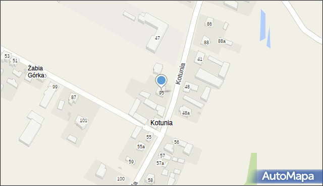 Kotunia, Kotunia, 95, mapa Kotunia