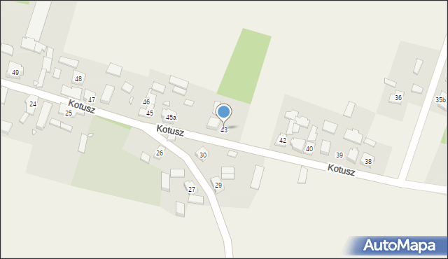 Kotusz, Kotusz, 43, mapa Kotusz