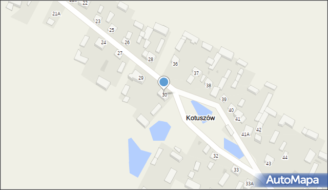 Kotuszów, Kotuszów, 30, mapa Kotuszów