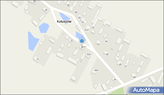 Kotuszów, Kotuszów, 33, mapa Kotuszów