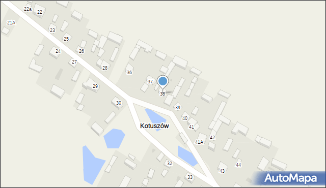 Kotuszów, Kotuszów, 38, mapa Kotuszów