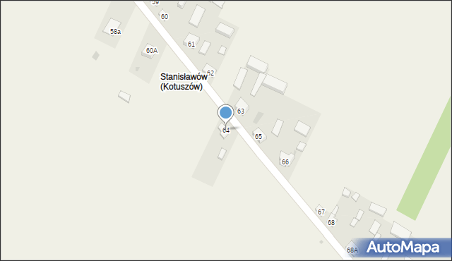 Kotuszów, Kotuszów, 64, mapa Kotuszów