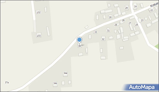 Kotuszów, Kotuszów, 34, mapa Kotuszów