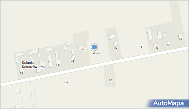 Kotuszów, Kotuszów, 61, mapa Kotuszów