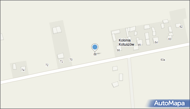 Kotuszów, Kotuszów, 68, mapa Kotuszów