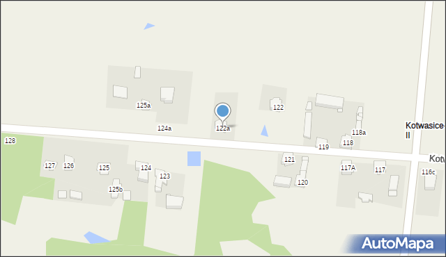 Kotwasice, Kotwasice, 122a, mapa Kotwasice