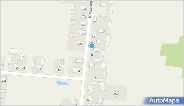 Kotwasice, Kotwasice, 68c, mapa Kotwasice