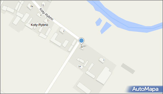 Koty-Rybno, Koty-Rybno, 1b, mapa Koty-Rybno