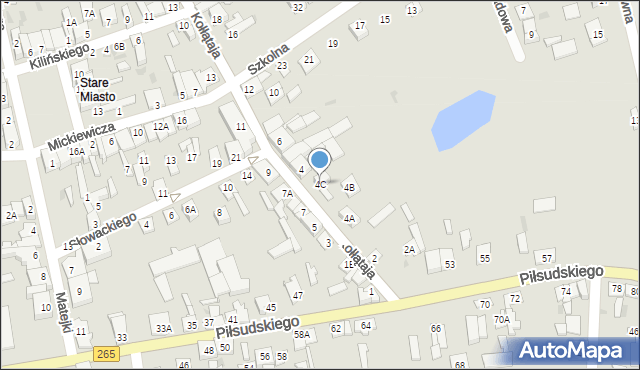 Kowal, Kołłątaja Hugo, 4C, mapa Kowal