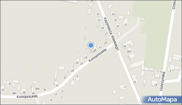 Kowal, Konopnickiej Marii, 16A, mapa Kowal