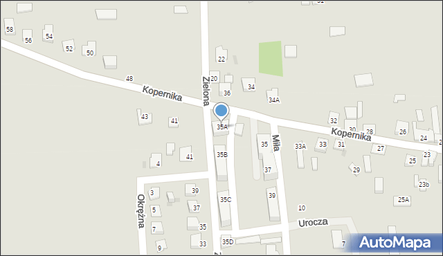 Kowal, Kopernika Mikołaja, 35A, mapa Kowal