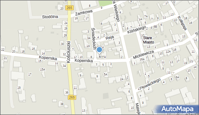 Kowal, Kopernika Mikołaja, 6, mapa Kowal