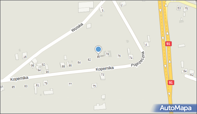 Kowal, Kopernika Mikołaja, 80, mapa Kowal