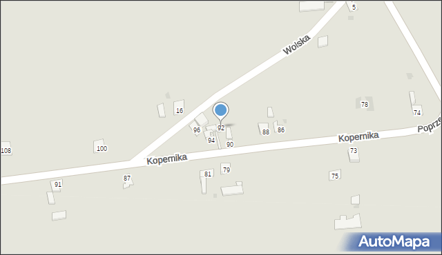 Kowal, Kopernika Mikołaja, 92, mapa Kowal
