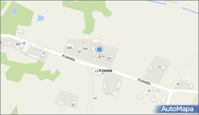 Kowala, Kowala, 42, mapa Kowala