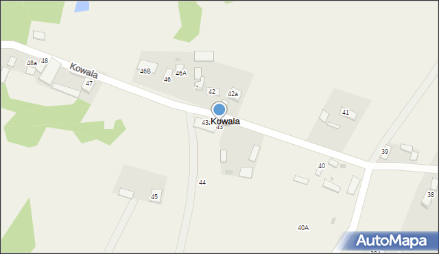 Kowala, Kowala, 43, mapa Kowala