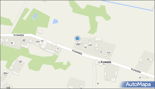 Kowala, Kowala, 46B, mapa Kowala