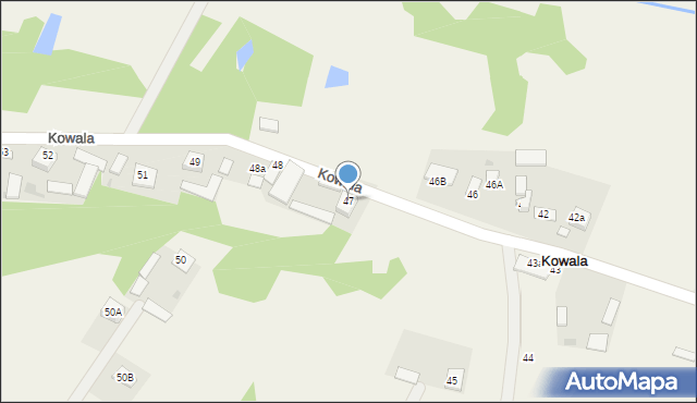 Kowala, Kowala, 47, mapa Kowala