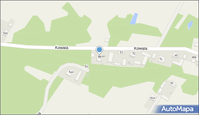 Kowala, Kowala, 55, mapa Kowala