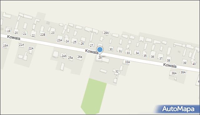 Kowala, Kowala, 29, mapa Kowala