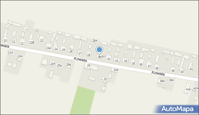 Kowala, Kowala, 30, mapa Kowala
