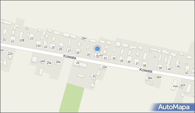 Kowala, Kowala, 31, mapa Kowala