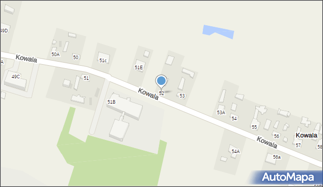 Kowala, Kowala, 52, mapa Kowala